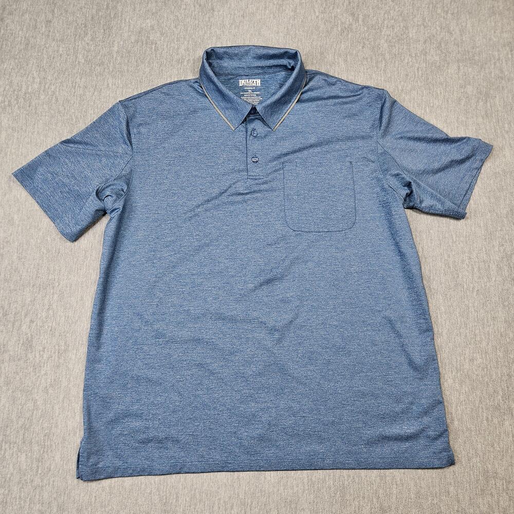 Duluth Trading Polo Shirt Mens XL Blue Performance Pressure Cooker
